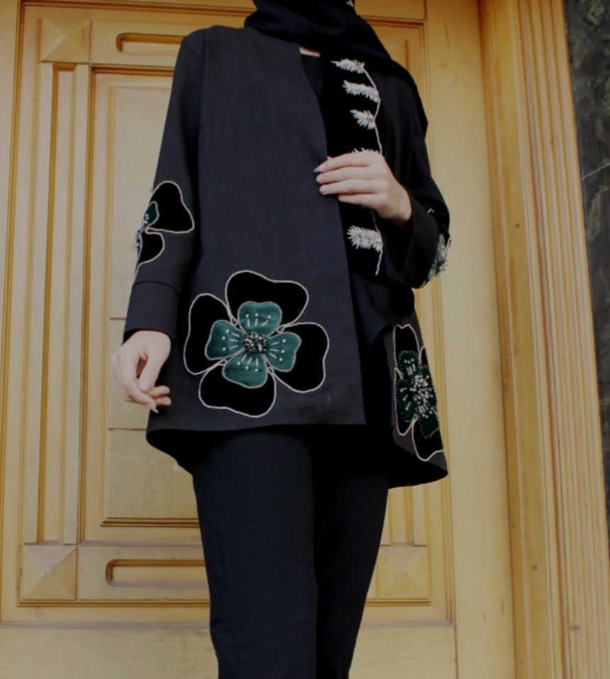مانتو تکه دوزی .برند ملکه قصر. مدل سی گل .