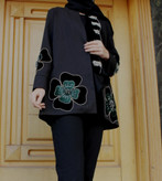 مانتو تکه دوزی .برند ملکه قصر. مدل سی گل .